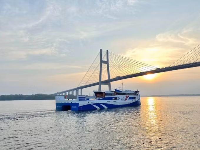 Tuyến phà biển Cần Giờ - Vũng Tàu sẽ được khai thác vào cuối tháng 4/2020. (Ảnh do Sở GTVT TP. HCM cung cấp)