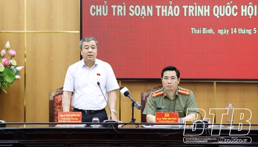 thai binh tuyen truyen cac du an luat do bo cong an chu tri soan thao trinh tai ky hop thu 7 quoc hoi khoa xv hinh 1