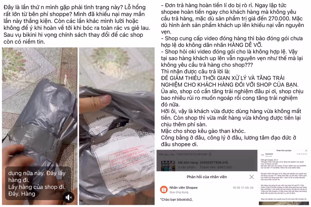 tu vu tra lai bo bikini da mac sau mot tuan nhieu nguoi ban hang buc xuc voi chinh sach cua shopee hinh 1