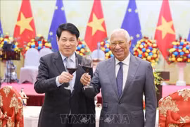 Chủ tịch nước chủ trì chiêu đãi trọng thể Chủ tịch Hội đồng châu Âu