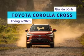 Giá lăn bánh Toyota Corolla Cross tháng 2/2026 giảm sâu nhờ ưu đãi thuế