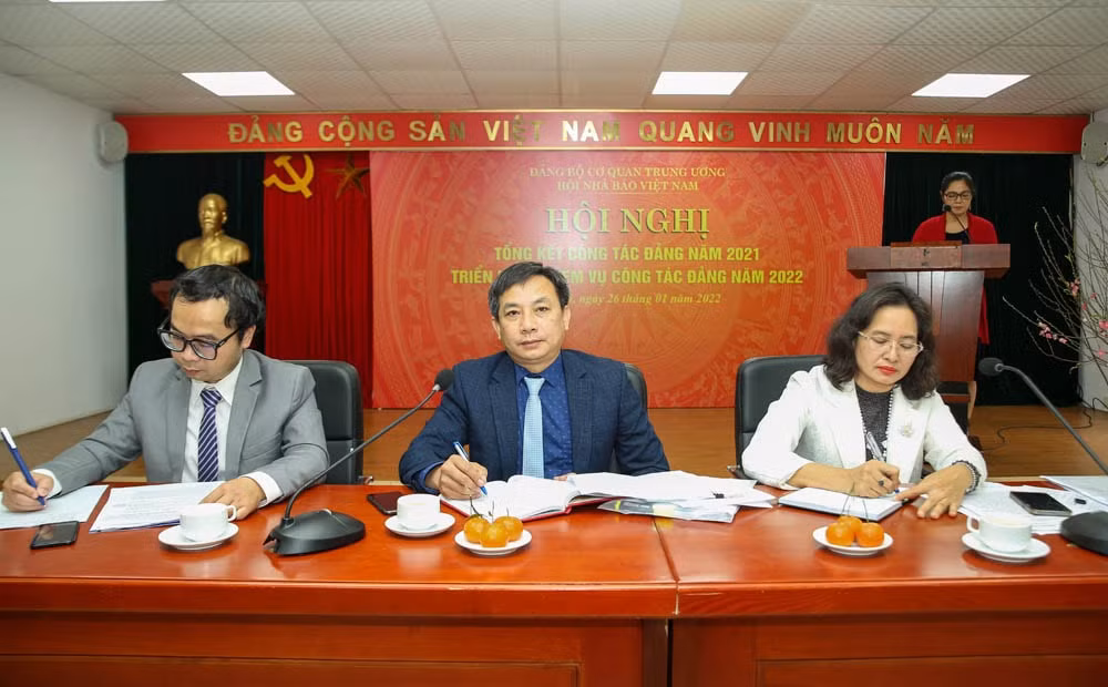 hoi nha bao viet nam tong ket cong tac dang nam 2021 va trien khai nhiem vu nam 2022 hinh 1