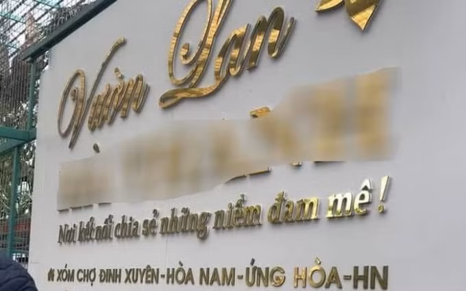 Vườn lan H.T. ở xã Hòa Nam, huyện Ứng Hòa, Hà Nội