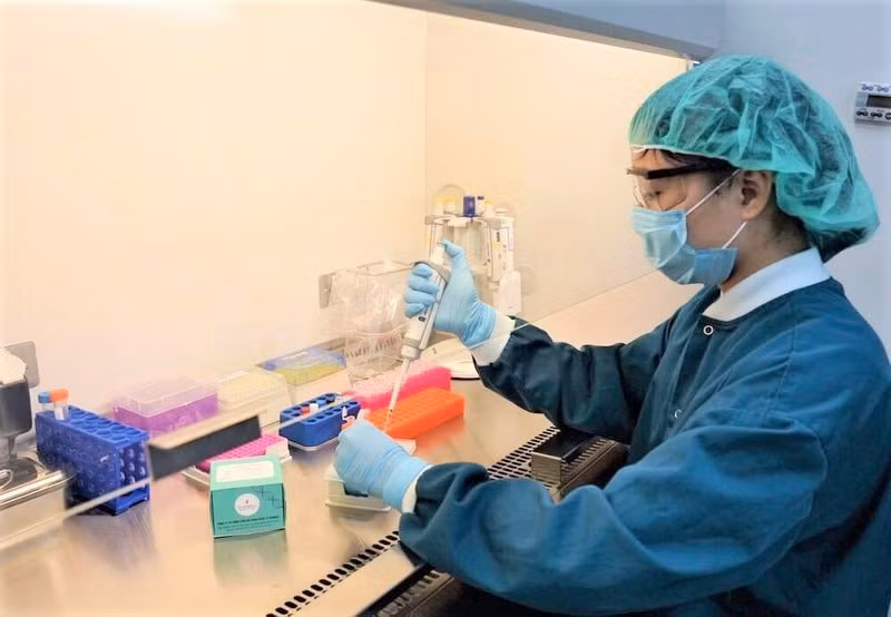 Hình ảnh Y bác sĩ xét nghiệm SARS-CoV-2. Ảnh: TL