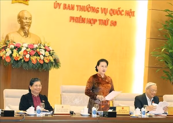 Phiên họp thứ 50 của Ủy ban Thường vụ Quốc hội