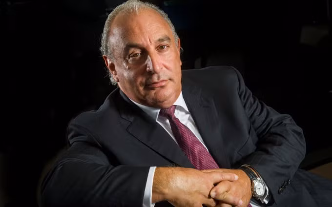 Phillip Green, ông chủ của hãng thời trang Topshop. Ảnh: BBC