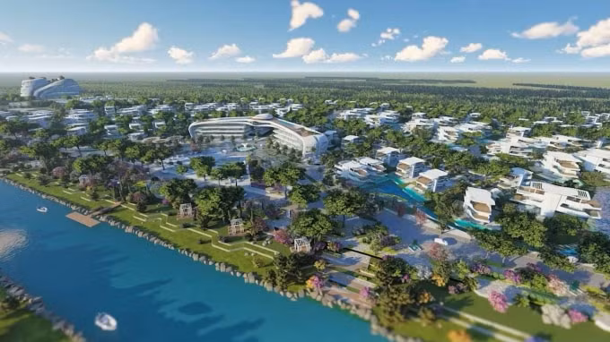 Một phân khu thuộc dự án Sunshine Heritage Resort với các công trình có thiết kế ấn tượng