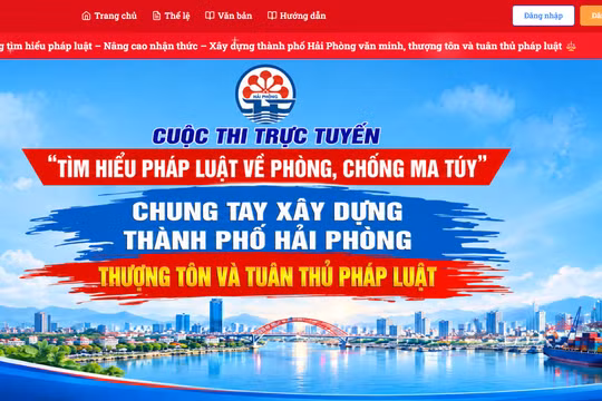 Hải Phòng: Sức hút lớn từ Cuộc thi trực tuyến tìm hiểu pháp luật phòng, chống ma túy