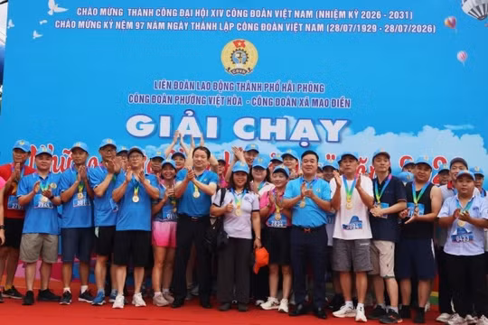 Hải Phòng: Khu công nghiệp Lai Cách sôi động với giải chạy tập thể quy mô lớn của người lao động