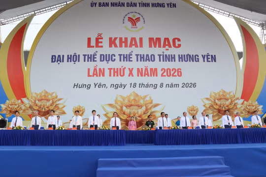 Hưng Yên: Hơn 6.500 vận động viên tham gia Đại hội Thể dục thể thao lần thứ X năm 2026
