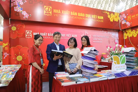 Gian trưng bày của NXBGDVN tại Hội chợ mùa Xuân 2026: Điểm hẹn văn hóa đầu xuân