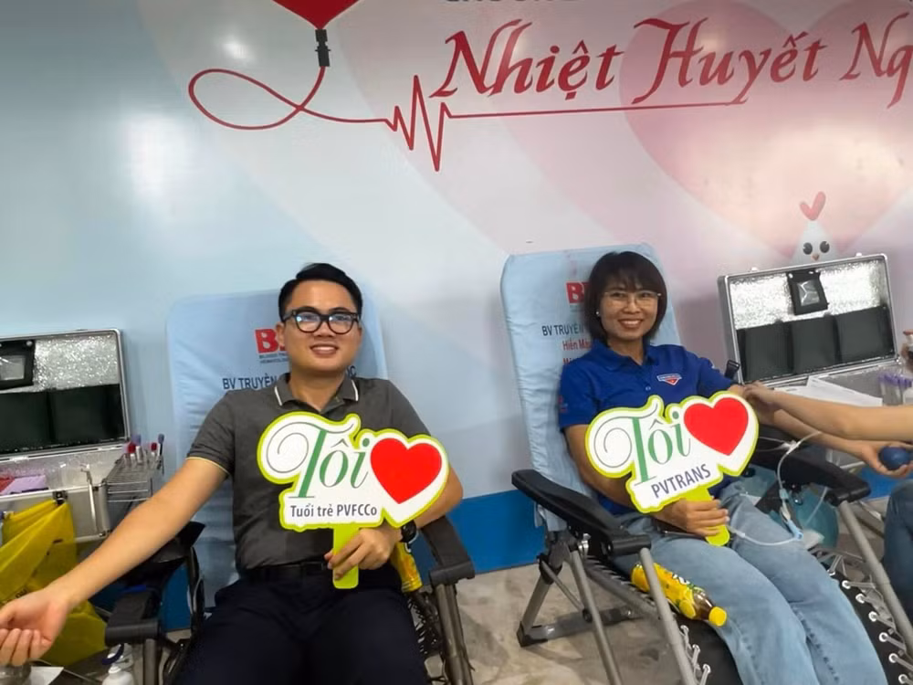 pvfcco to chuc ngay hoi hien mau nhan dao nhiet huyet nguoi dau khi nam 2024 hinh 1