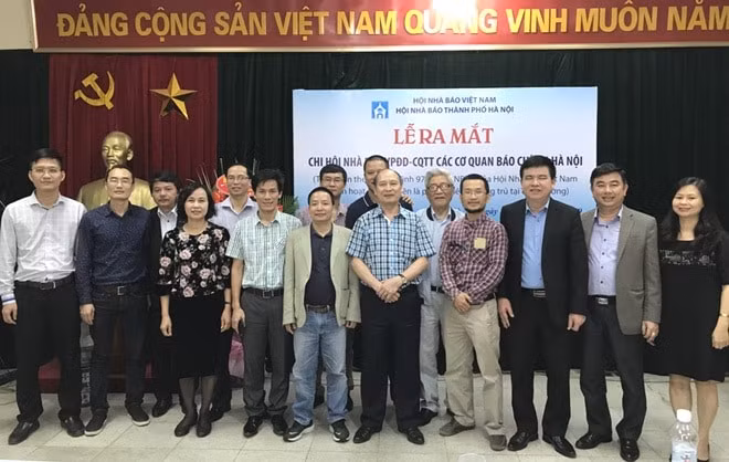 Lễ ra mắt Chi hội nhà báo Văn phòng đại diện - Cơ quan thường trú tại Hà Nội. Ảnh: Sỹ Lâm