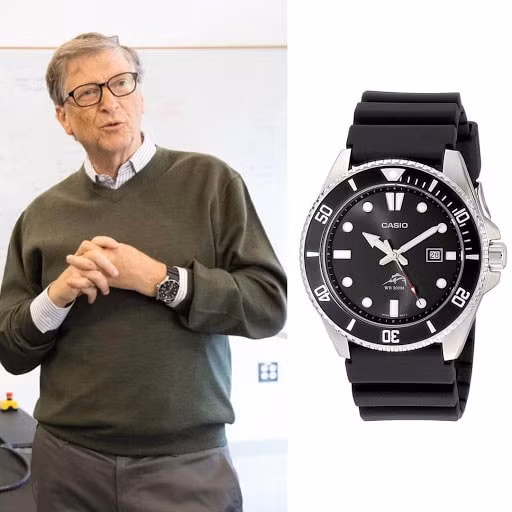 Chiếc đồng hồ của Bill Gates là loại Duro Casio - giá chỉ 69,95 USD (1,6 triệu đồng). Ảnh: internet.