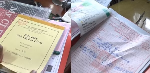 Tài liệu, chứng cứ lực lượng công an thu được tại nhà các đối tượng. Ảnh: Công an cung cấp