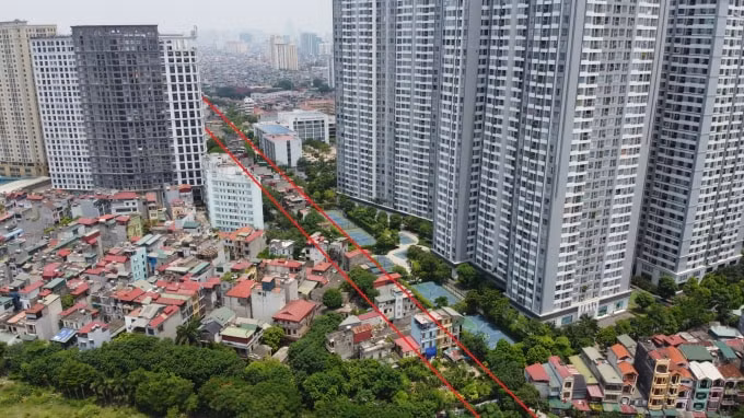 Tuyến có điểm đầu ở cuối ngõ 13 Lĩnh Nam (phía sau Times City).