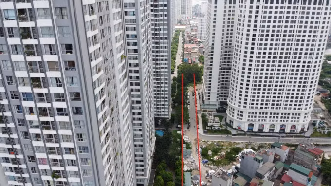 Tuyến đường này trên thực tế nẵm giữ chung cư Sunshine Garden với Times City.