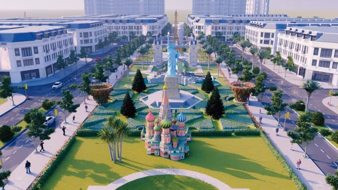 Phối cảnh khu đô thị Việt Hàn.