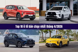 Top 10 ô tô bán chạy tháng 4/2026: 'Miếng bánh nhỏ' chia cho xe Nhật