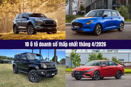 10 ô tô bán ít nhất tháng 4/2026: Nghịch lý xe nhỏ, giá thấp ế hơn xe cao cấp
