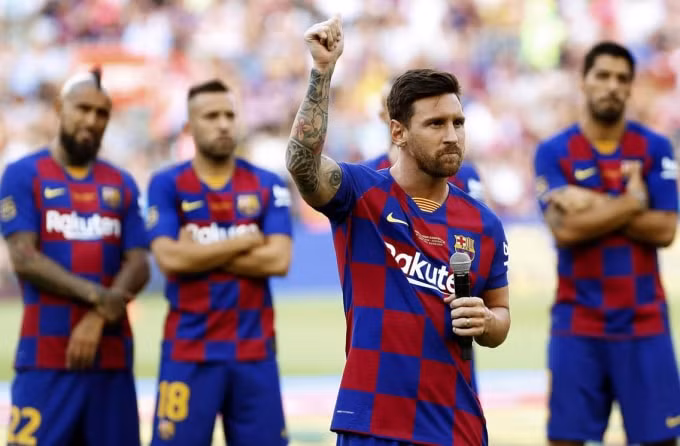 Bảng đấu hấp dẫn nhất chính là bảng F- bảng tử thần với sự góp mặt của Barcelona, Borussia Dortmund, Iner Milan và Slavia Praha. Ảnh: Getty