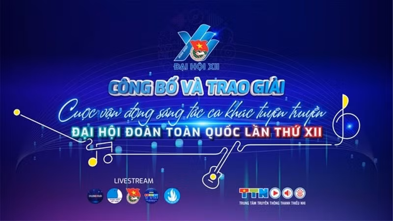 su menh thanh nien la ca khuc chinh thuc cua dai hoi doan toan quoc xii hinh 2