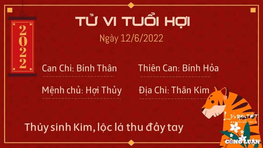tu vi 12 6 2022 hom nay chu nhat ngay 14 5 am lich cua 12 con giap hinh 12