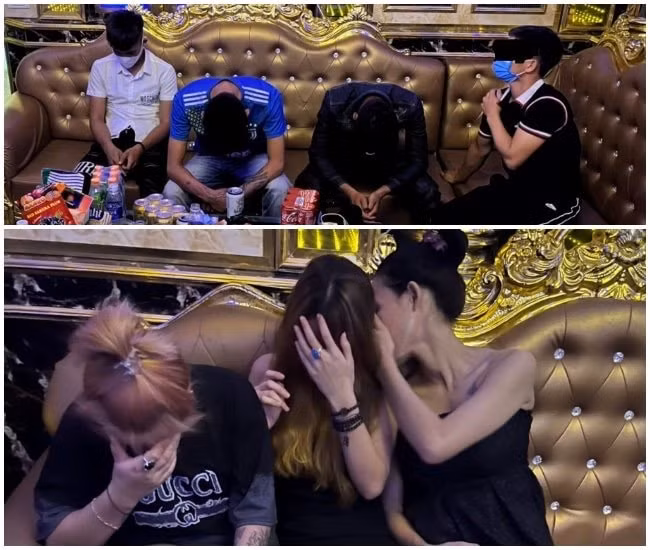su dung ma tuy o quan karaoke dua ve tru so cong an van chua het phe hinh 1