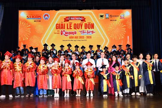 Lễ trao thưởng Giải Lê Quý Đôn 2025 - 2026: Vinh danh 120 học sinh xuất sắc