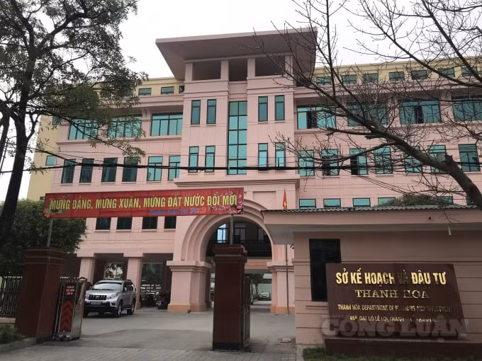 Sở Kế hoạch và Đầu tư tỉnh Thanh Hoá- nơi cấp phép hoạt động kinh doanh cho doanh nghiệp. Ảnh: QD