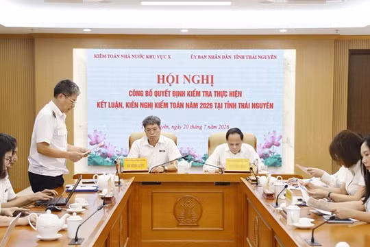 Kiểm toán Nhà nước kiểm tra việc thực hiện kết luận, kiến nghị kiểm toán tại Thái Nguyên