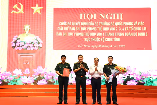 Bắc Ninh: Giải thể, tổ chức lại Ban Chỉ huy phòng thủ khu vực