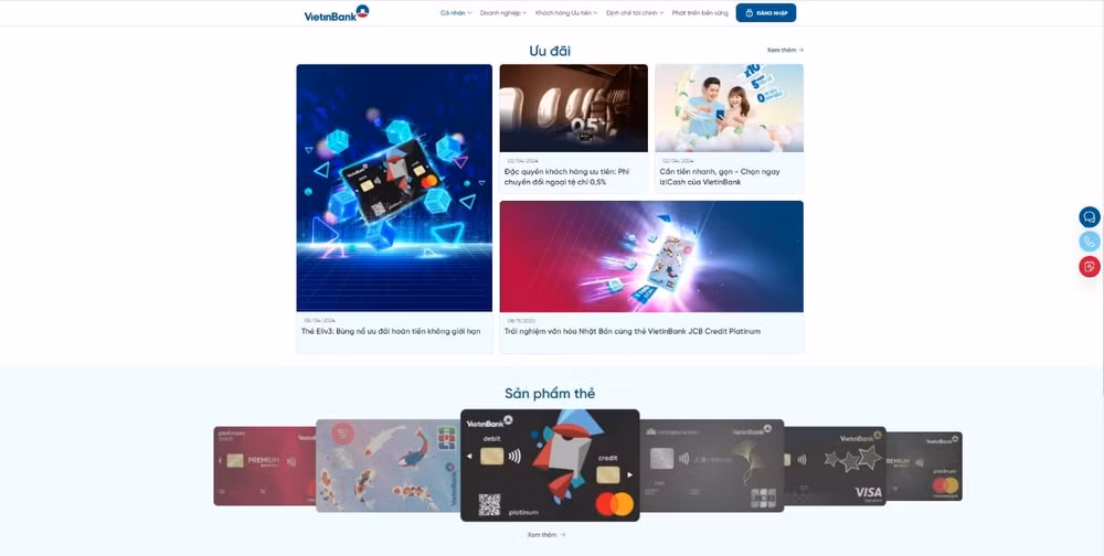 vietinbank ra mat website moi hinh 3