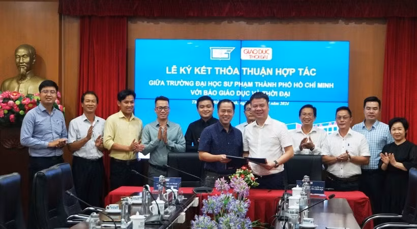 bao giao duc va thoi dai va truong dai hoc su pham tphcm trien khai hop tac tren nhieu linh vuc hinh 1