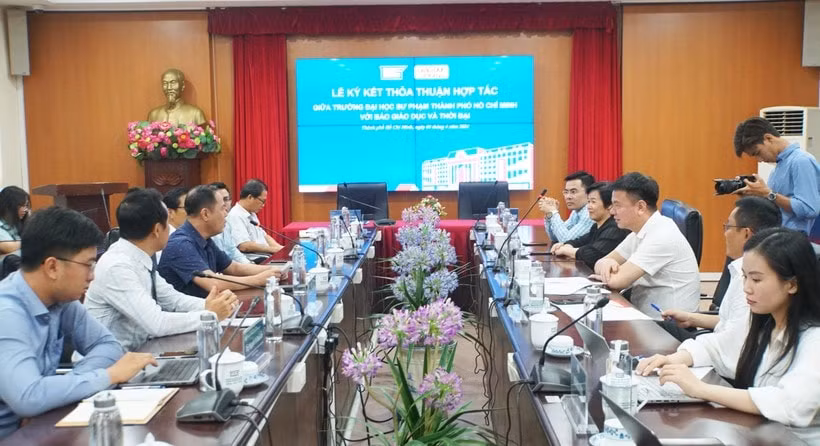 bao giao duc va thoi dai va truong dai hoc su pham tphcm trien khai hop tac tren nhieu linh vuc hinh 4