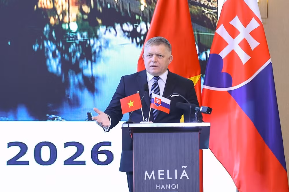 Thủ tướng Lê Minh Hưng và Thủ tướng Robert Fico dự Diễn đàn doanh nghiệp Việt Nam – Slovakia- Ảnh 7.