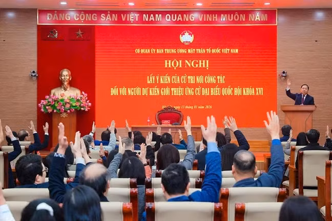 Cơ quan Ủy ban Trung ương MTTQ Việt Nam tổ chức Hội nghị lấy ý kiến của cử tri nơi công tác đối với người dự kiến giới thiệu ứng cử đại biểu Quốc hội khóa XVI