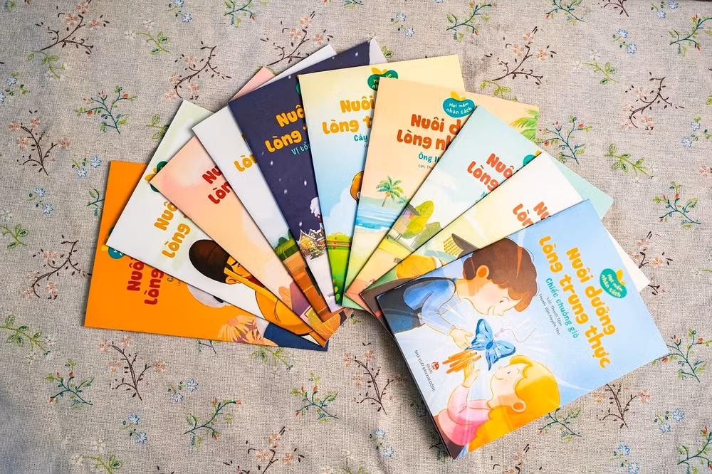 bộ sách tranh “Hạt mầm nhân cách” – tuyển tập các câu chuyện ngắn giàu cảm xúc, minh họa sinh động, hướng đến độc giả từ 5–11 tuổi.