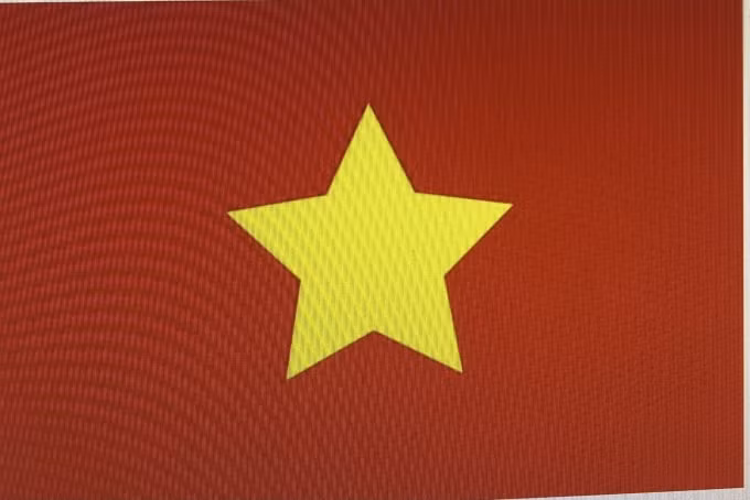 Quốc kỳ Việt Nam nguyên mẫu năm 1940.