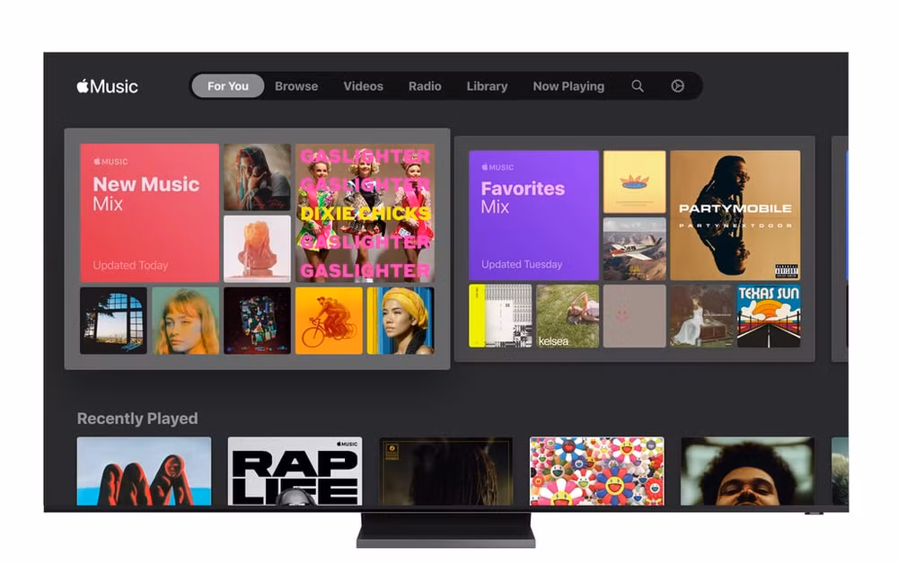 Người dùng có thể tải ứng dụng Apple Music từ Cửa hàng Ứng dụng (App Store) trên Samsung Smart TV.