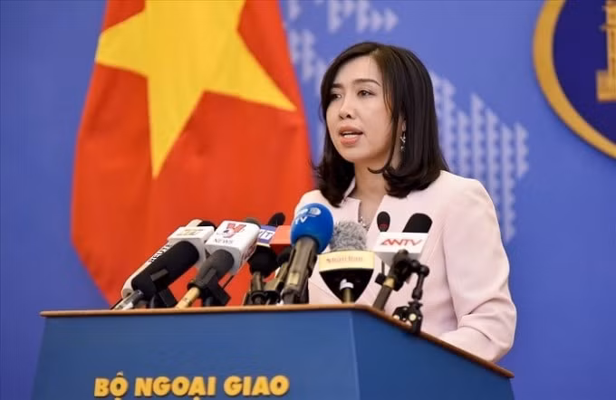 Người phát ngôn Bộ Ngoại giao Việt Nam Lê Thị Thu Hằng.