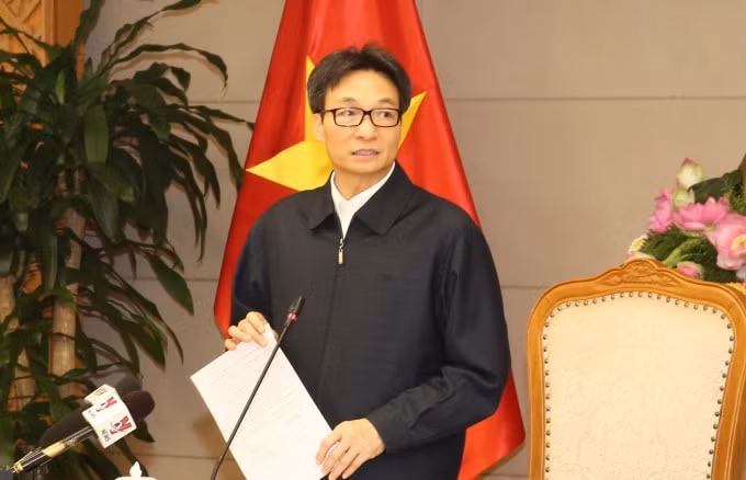 Phó Thủ tướng Chính phủ Vũ Đức Đam chủ trì cuộc họp. Ảnh: Trần Mạnh