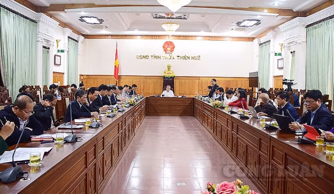 Buổi họp Ban chỉ đạo tỉnh Thừa Thiên Huế về phòng chống dịch bệnh viêm đường hô hấp cấp do chủng mới của virus Corona.