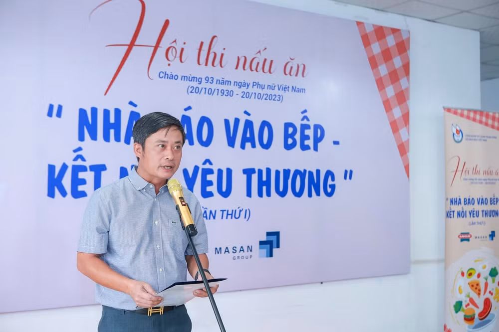 can bo doan vien cong doan co quan trung uong hoi nha bao viet nam cung nhau vao bep ket noi yeu thuong hinh 2