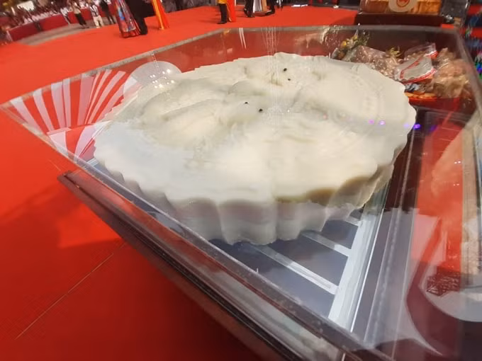 Mỗi chiếc đường kính 0.95m, dày 0.2m và nặng 150 kilogam. Ảnh Hà Long.