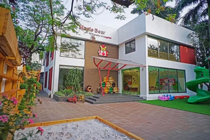 Cơ sở Maple Bear Westlake Point, nơi xảy ra vụ việc cô giáo kỷ luật nhốt trẻ vào tủ. Ảnh: TL