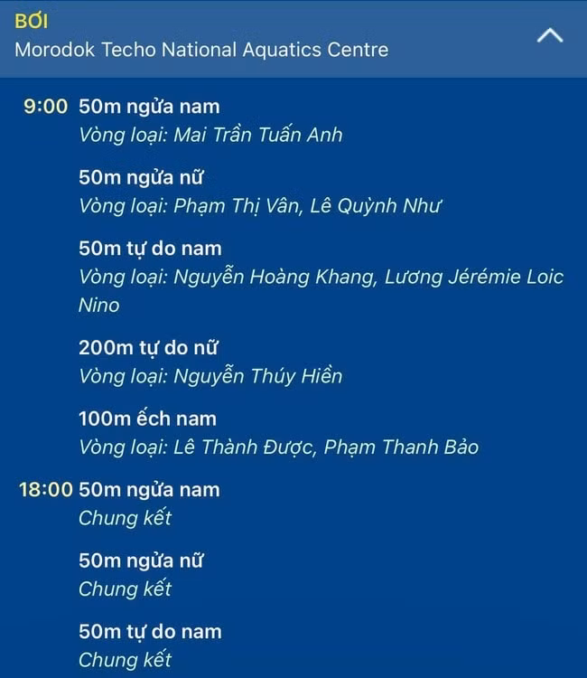 lich thi dau sea games 32 ngay 7 5 tam diem mon boi bong ro va vovinam hinh 2