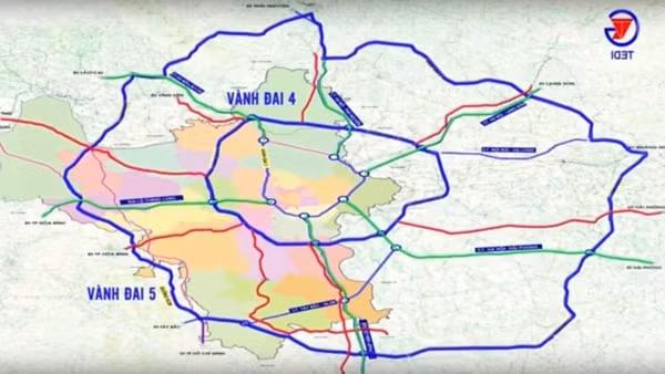Quy hoạch đường vành đai 5 đi qua 8 tỉnh thành