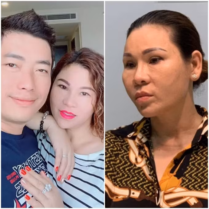 Diễn viên Kinh Quốc và bà xã.