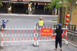 Tiếp tục phong tỏa khối phố nguy cơ lây nhiễm Covid-19 ở Hội An